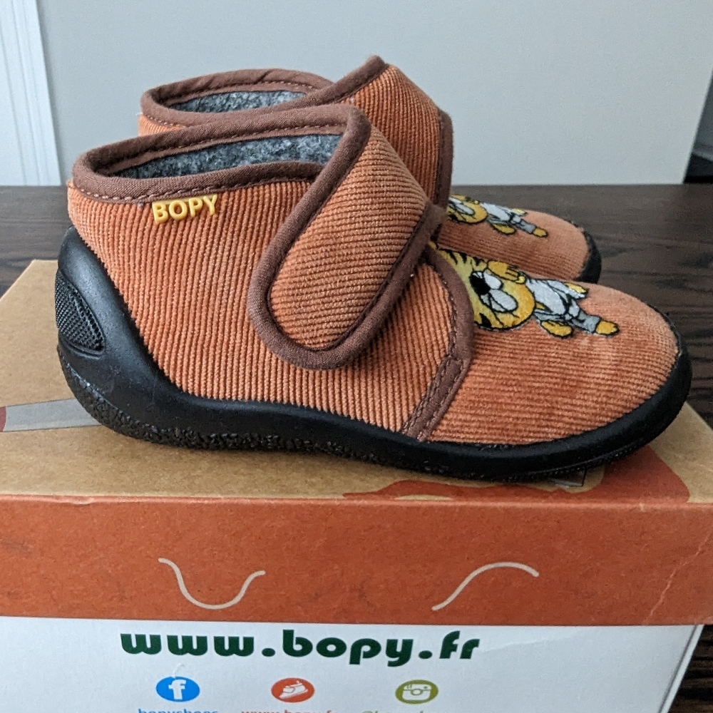 Bopy Boys Warm Wool Slippers - EU 22 - US 6 / 6.5